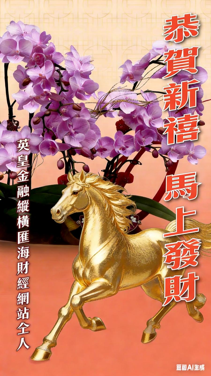 恭賀新禧 馬上發財